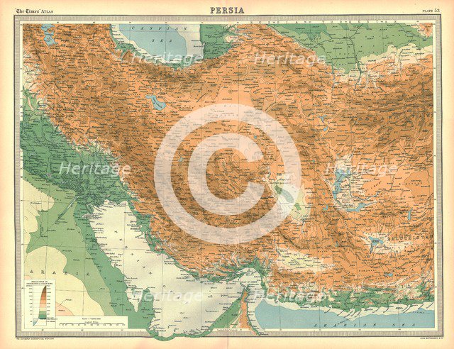 Map of Persia. Artist: Unknown.
