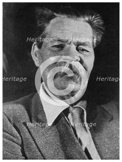 Maxim Gorky, Russian author, c1930 (1956). Artist: Unknown