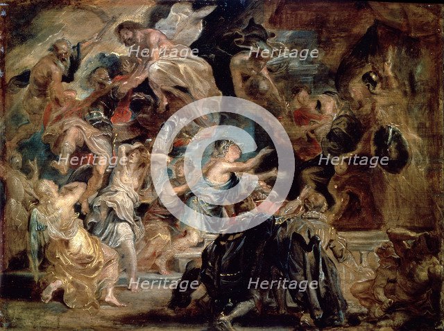 'The Death of Henry IV and the Proclamation of the Regency', 1622.  Artist: Peter Paul Rubens