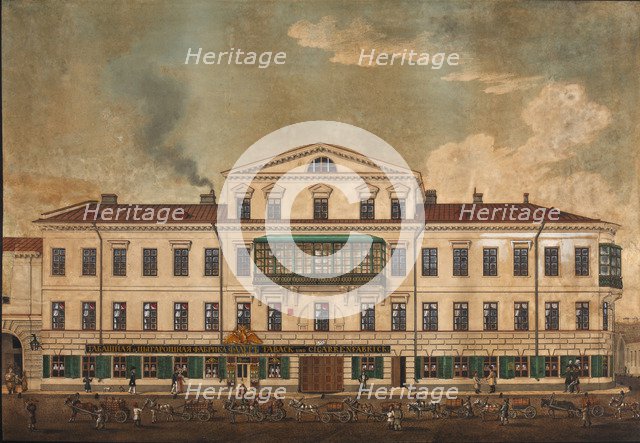 Saint Petersburg. Tobacco and cigars factory on Kolokolnaya street, 1834.