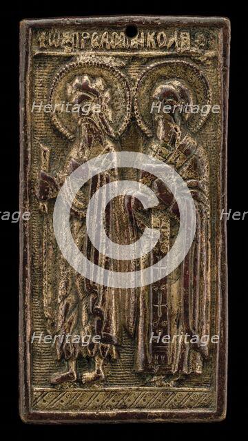 Two Male Saints, 16th century. Creator: Unknown.