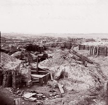 Confederate Fortifications, Petersburg, 1864. Creators: Tim O'Sullivan, Andrew Joseph Russell.