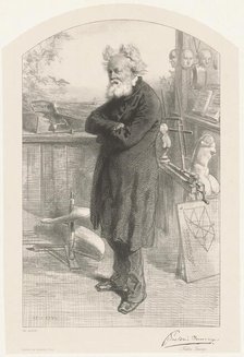 Frédéric Sauvage, 1853. Creator: Paul Gavarni.