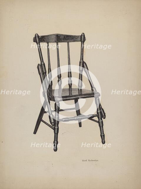 Child's Chair, c. 1941. Creator: Violet Hartenstein.