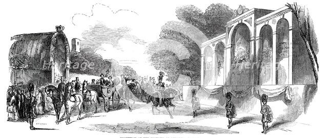 Reception of Her Majesty at Berwick-Upon-Tweed, 1850. Creator: Ebenezer Landells.