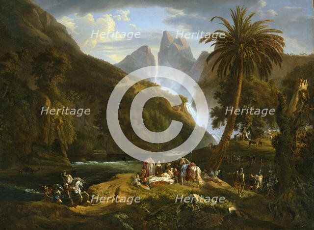 The death of Count Josselin de Montmorency, 1825. Creator: D'Azeglio, Massimo (1798-1866).