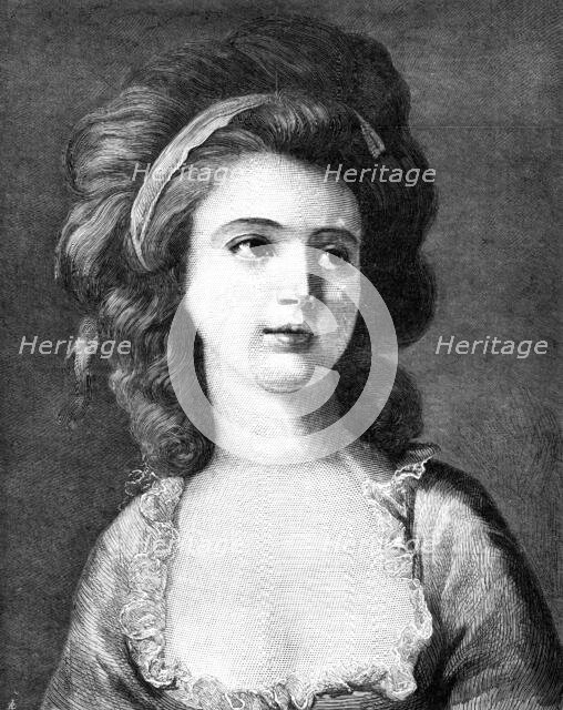 Portrait of Countess Potocka, by Angelica Kauffman, in the Dresden Gallery..., 1881. Creator: Unknown.