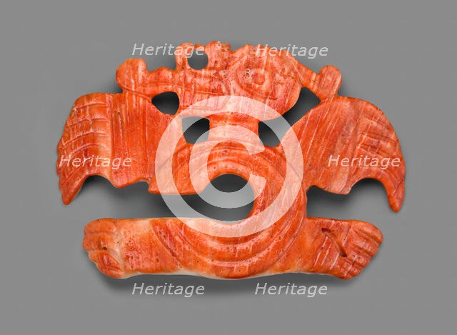 Nose Ornament in the Form of an Long-Nosed Saurian with C-shaped Body, A.D. 800/1200. Creator: Unknown.