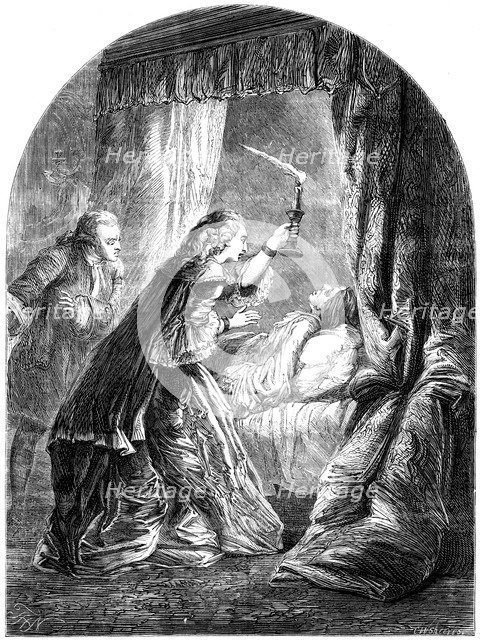 Death of the Prince of Wales, son of King George II. Artist: C Sheeres