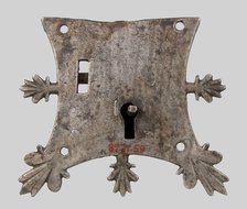 Mortise lock, French, 14th century. Creator: Unknown.