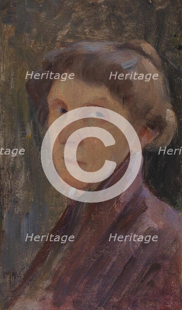 Self-Portrait, 1903. Creator: Maria Wiik.