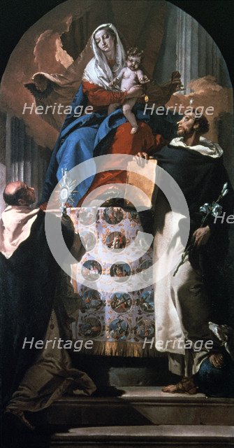 'Virgin and Child with Saint Dominic and Saint Hyacinth', 1740-1750. Artist: Giovanni Battista Tiepolo