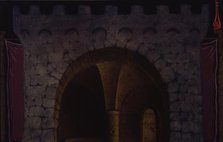 Stage design for the theatre play Life is But a Dream by P. Calderon de la Barca, 1914. Creator: Nikolay Kalmakov.