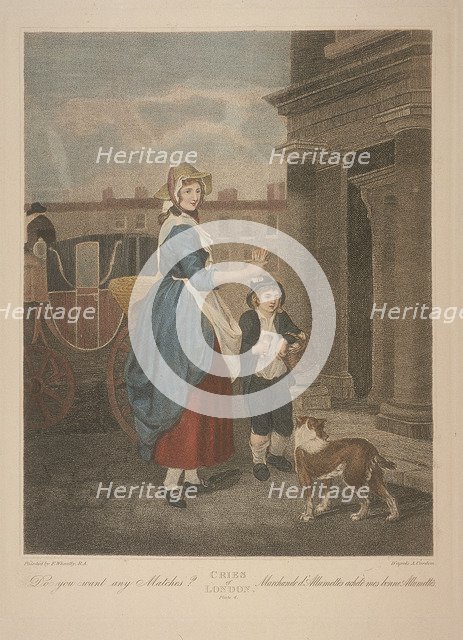 'Do you want any Matches?', Cries of London, c1870. Artist: Anon