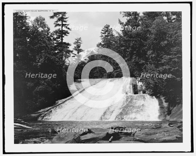 Drift Falls, Sapphire, N.C., (1902?). Creator: William H. Jackson.