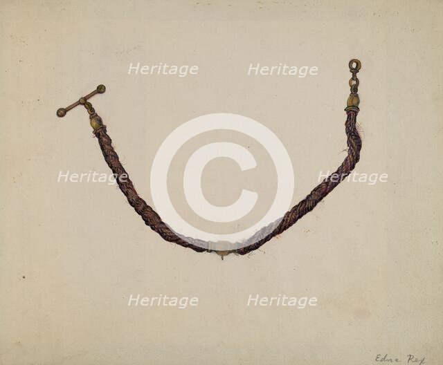 Watch Chain, 1935/1942. Creator: Edna C. Rex.