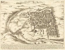 Aerial View of the City of Jerusalem, 1619. Creator: Jacques Callot.