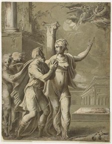 Augustus and the Tiburtine Sibyl, n.d. Creator: Unknown.