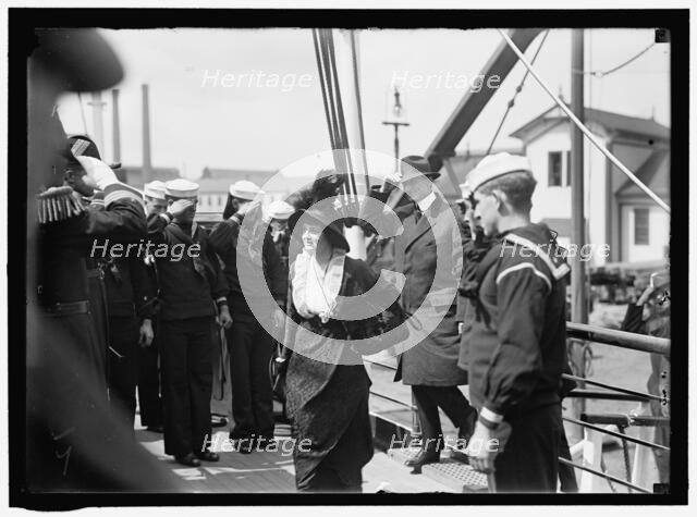 Edith Wilson? and William Gibbs McAdoo, between 1913 and 1917. Creator: Harris & Ewing.