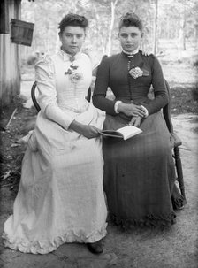 Two unknown ladies, possibly sisters, 1905. Creator: Robert Augustus Henry L'Estrange.