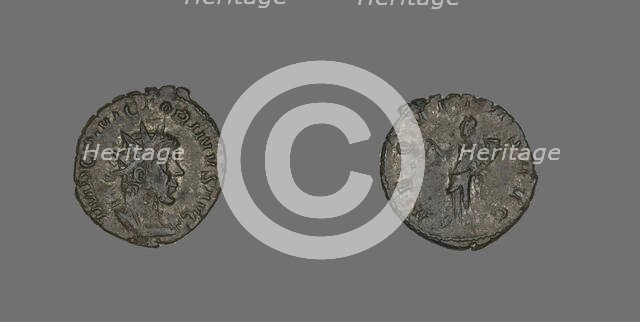 Coin Portraying Emperor Victorinus, 268-270. Creator: Unknown.