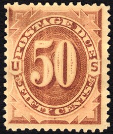 50c Postage Due single, 1879. Creator: Unknown.