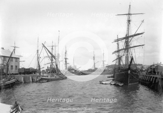 Whitstable Harbour, Kent, 1890-1910. Artist: Unknown