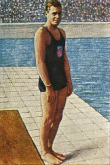 American swimmer Johnny Weissmuller, 1928. Creator: Unknown.