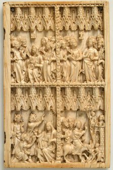 Right Leaf of a Diptych, French, 14th century. Creator: Unknown.