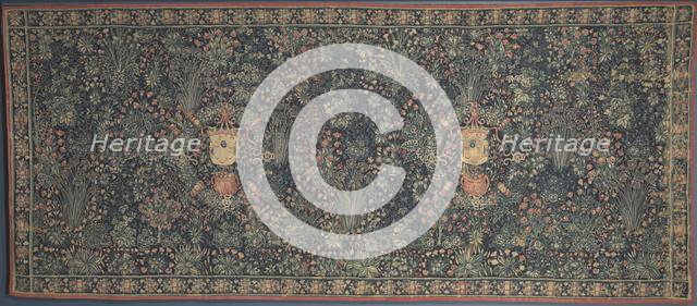 Millefleurs Tapestry with Medici Coat of Arms, 1520s. Creator: Unknown.