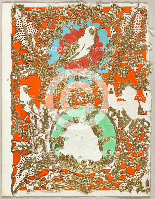 Untitled Valentine (Putti and Birds), 1860/69. Creator: Thomas Wood.