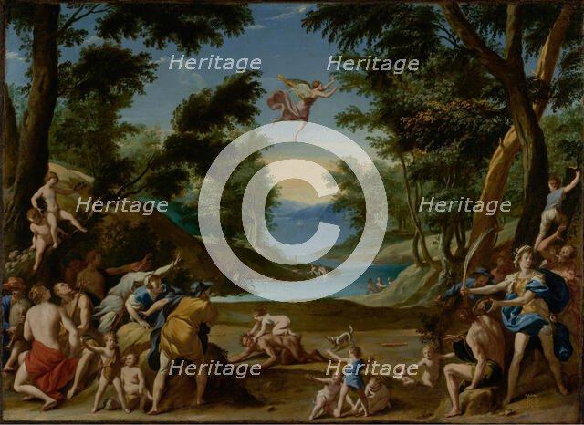 Cupid and Pan, about 1600. Creator: Federico Zuccaro.