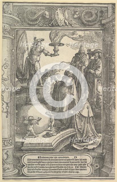 Solomon's Idolatry [I Kings, 11:1-8], ca. 1517. Creator: Lucas van Leyden.