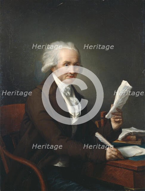 Gentleman in his Study, late 18th or early 19th century. Creator: Francois-Andre Vincent.