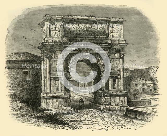 'The Arch of Titus, Rome', 1890.   Creator: Unknown.