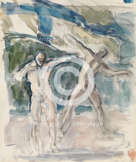 Two Men, 1918-1925. Creator: Magnus Enckell.