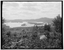 Blue Mountain Lake from Blue Mountain, Adirondack Mountains, c1902. Creator: William H. Jackson.
