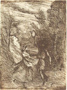 Saltarello (Saltarelle), 1858. Creator: Jean-Baptiste-Camille Corot.