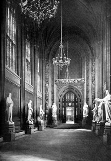 St Stephen's Hall, Palace of Westminster, London, c1905. Artist: Unknown
