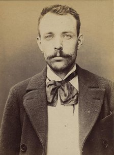 Cluzel. Louis. 30 ans, né le 31/8/63 à Bourg-Argental (Loire). Tailleur d'habits. Anarchis..., 1894. Creator: Alphonse Bertillon.