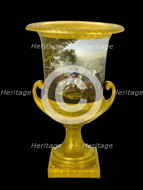 Urn showing the Battle of Vitoria, Spain, 1813 (1817-1819). Artist: Unknown.