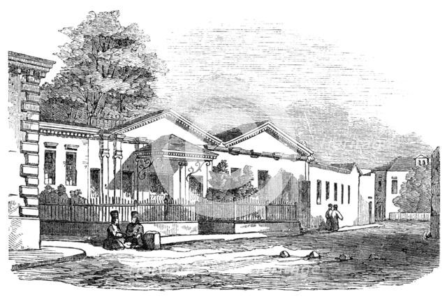 Eupatoria - Jews' Synagogue and Schools, 1854. Creator: Unknown.