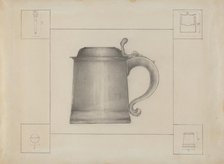 Pewter Tankard, c. 1936. Creator: Henry Meyers.