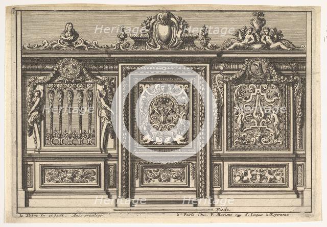 Design for a Choir Screen with Two Variants, from: Clôtures de chapelles, 17th century. Creator: Jean le Pautre.