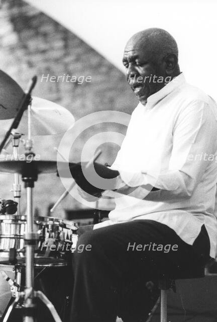 Mickey Roker, Brecon Jazz Festival, Powys, Wales, 1997. Creator: Brian Foskett.