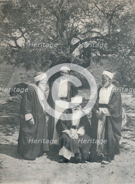 'Druse Chiefs', c1913. Artist: Charles JS Makin.