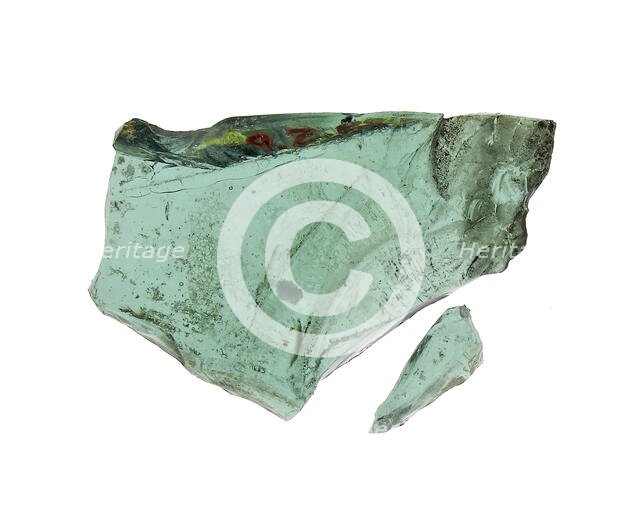 Glass Fragment, French, 14th century. Creator: Unknown.