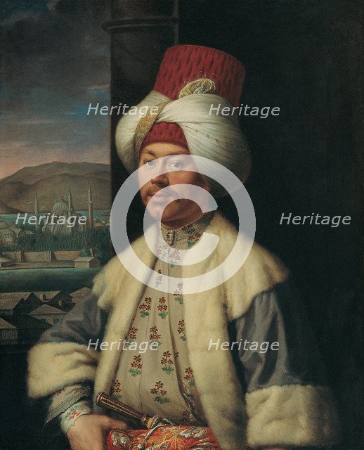 Portrait of An European in Turkish Costume, Second Half of the 18th cen.. Artist: Favray, Antoine de (1706-1791)