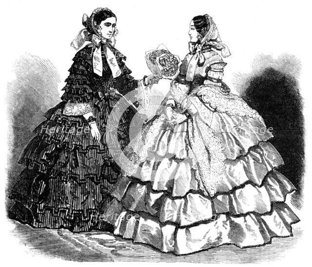 Paris Fashions for April, 1856.  Creator: Unknown.