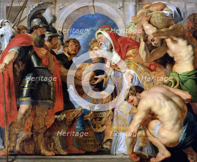 Abraham and Melchizedek, c. 1616-1618.